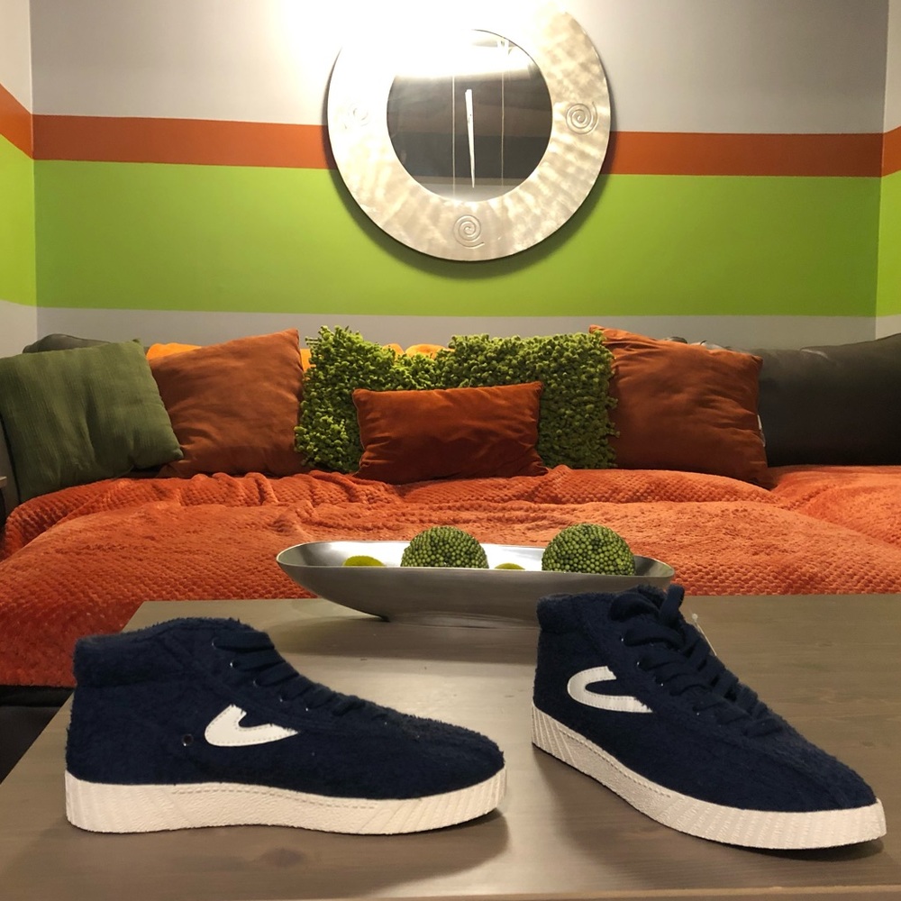 Navy Blue TRETORN sneaker, size 7.5, NWOT.